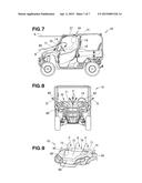 HOOD STRUCTURE FOR UNEVEN TERRAIN TRAVELING VEHICLE diagram and image