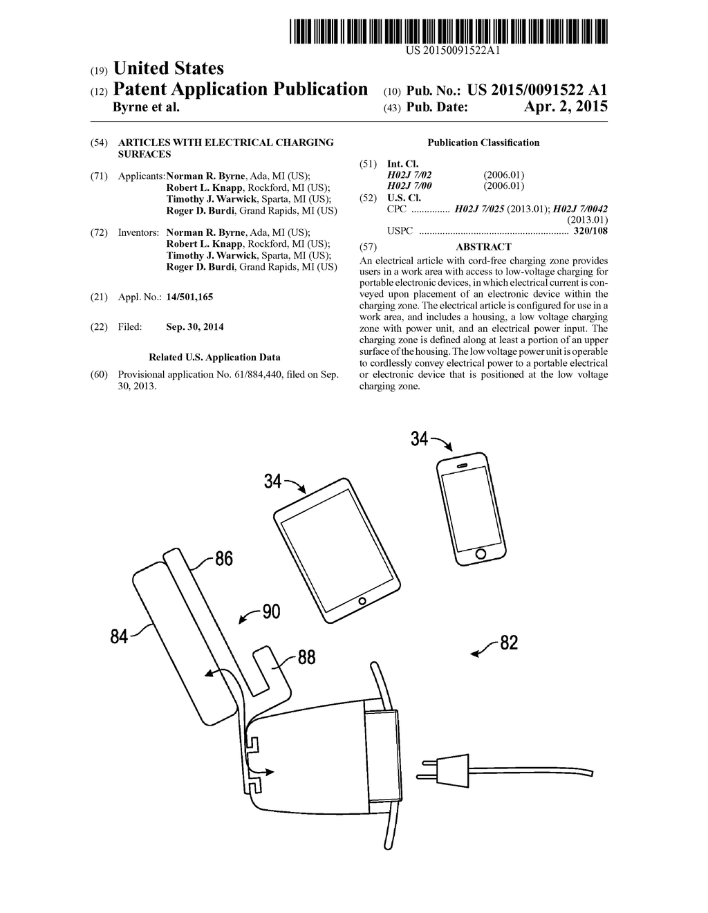 ARTICLES WITH ELECTRICAL CHARGING SURFACES - diagram, schematic, and image 01