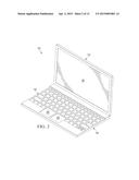 MULTI-FUNCTION KEY IN A KEYBOARD FOR AN ELECTRONIC DEVICE diagram and image