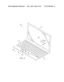 MULTI-FUNCTION KEY IN A KEYBOARD FOR AN ELECTRONIC DEVICE diagram and image