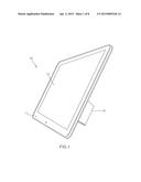 ADJUSTABLE SUPPORT AND A MOBILE COMPUTING DEVICE HAVING AN ADJUSTABLE     SUPPORT diagram and image