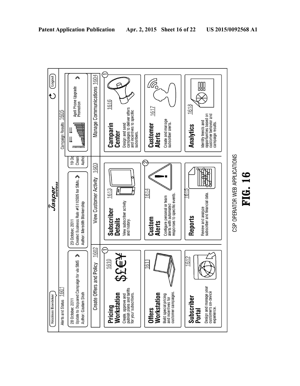 CORE SERVICES PLATFORM FOR WIRELESS VOICE, DATA AND MESSAGING NETWORK     SERVICES - diagram, schematic, and image 17