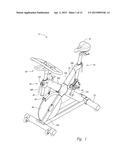 APPARATUS FOR POSITIONING A COMPONENT OF AN EXERCISE DEVICE diagram and image