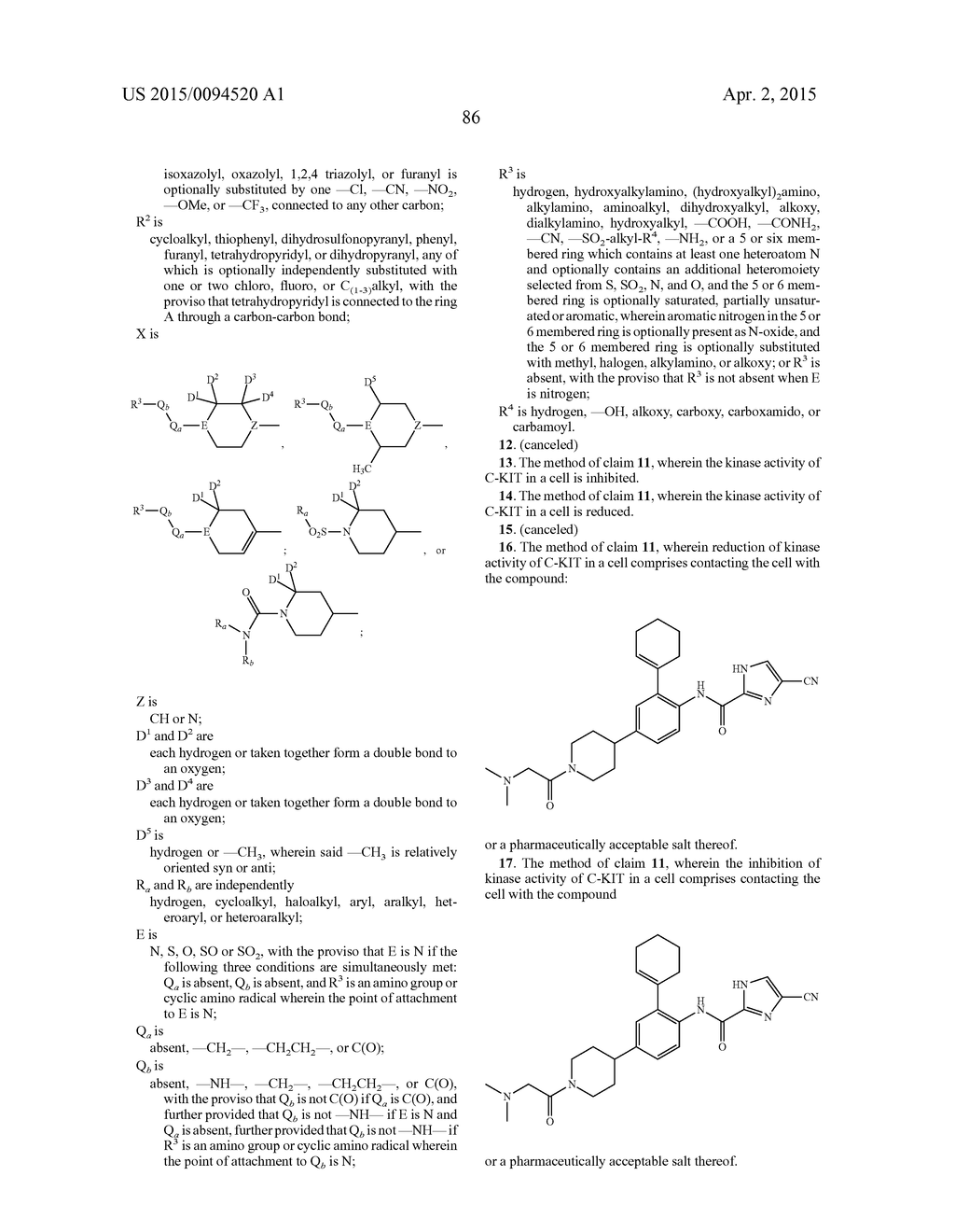 METHOD OF INHIBITING C-KIT KINASE - diagram, schematic, and image 87