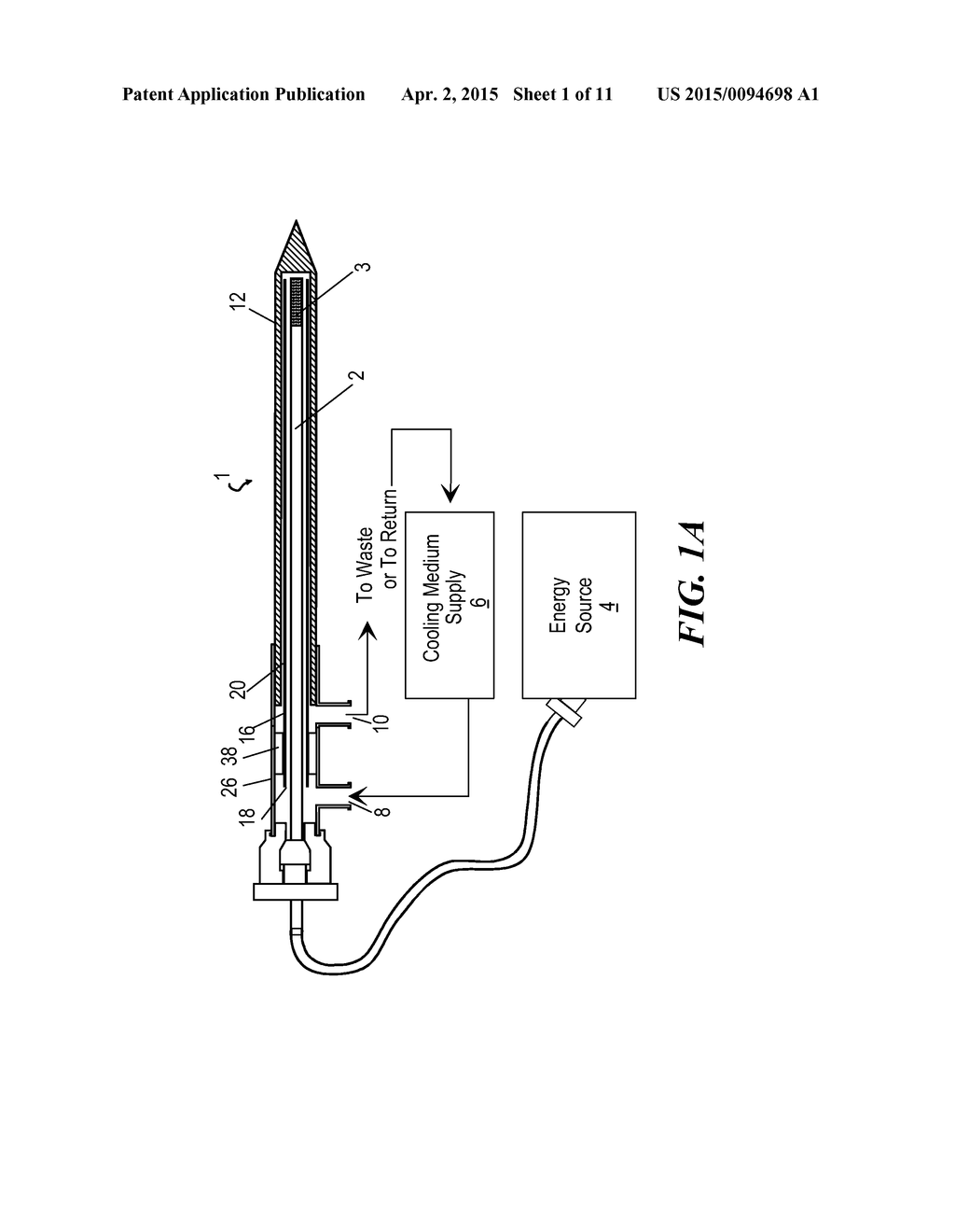 Cooled Laser Fiber for Improved Thermal Therapy - diagram, schematic, and image 02