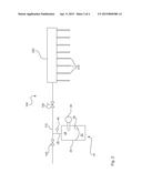 MEASURING DEVICE FOR DETERMINING THE VOLUMETRIC FLOW RATE OF GLUE IN A     GLUING DEVICE diagram and image