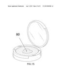 PRESSED COSMETIC POWDER CAKE DEVICES AND METHODS diagram and image