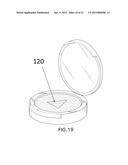 PRESSED COSMETIC POWDER CAKE DEVICES AND METHODS diagram and image