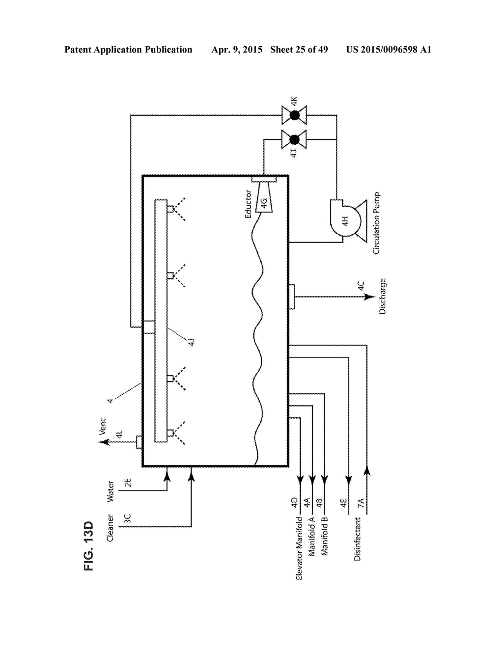 METHOD FOR CLEANING PASSAGEWAYS USING FLOW OF LIQUID AND GAS - diagram, schematic, and image 26