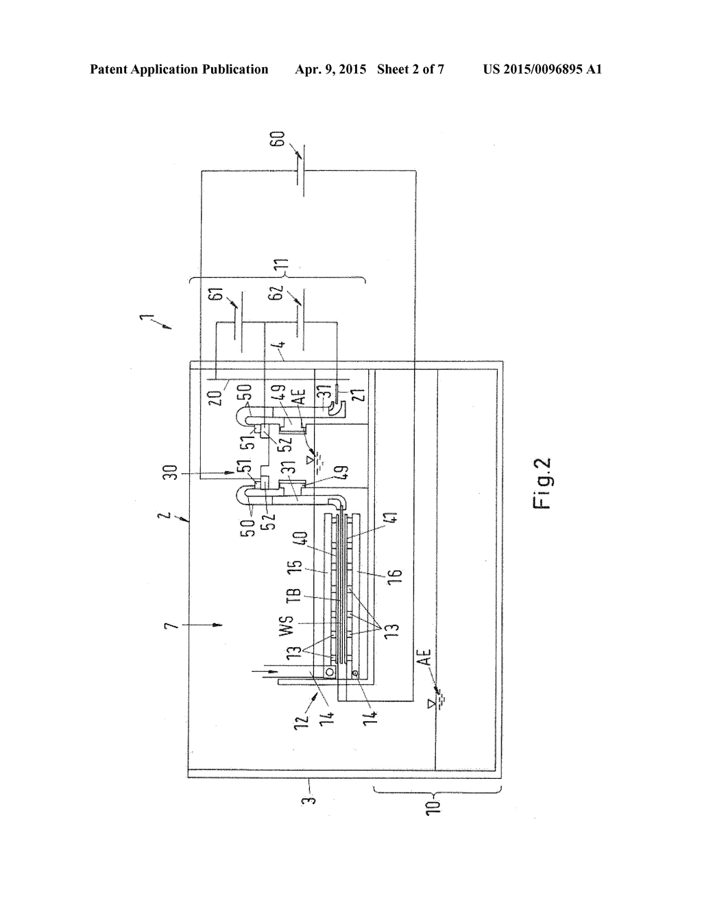 METHOD AND APPARATUS FOR ELECTROLYTICALLY DEPOSITING A DEPOSITION METAL ON     A WORKPIECE - diagram, schematic, and image 03