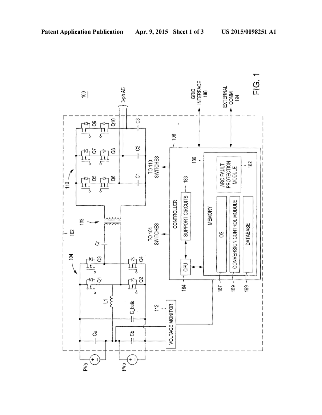 ARC FAULT PROTECTION FOR POWER CONVERSION - diagram, schematic, and image 02