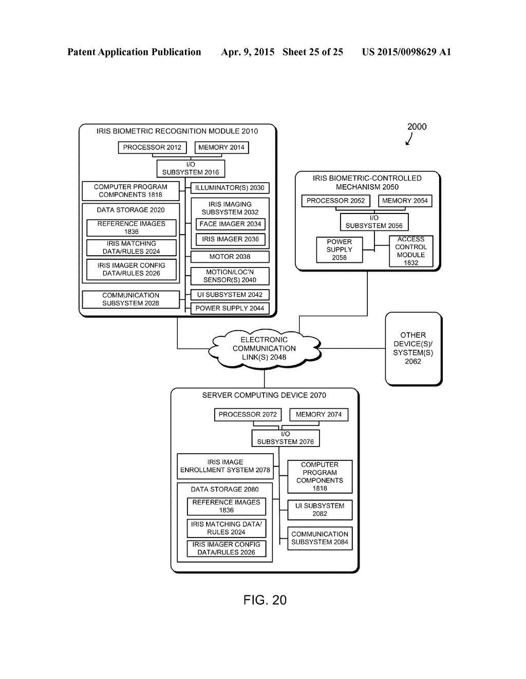 IRIS BIOMETRIC RECOGNITION MODULE AND ACCESS CONTROL ASSEMBLY - diagram, schematic, and image 26