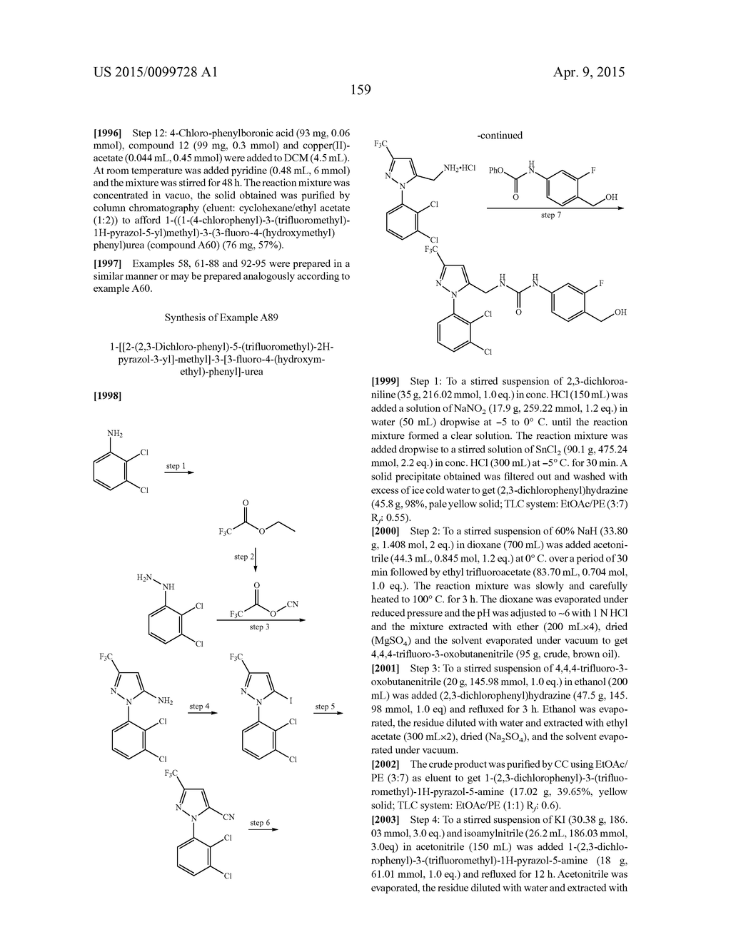 Substituted Phenylureas and Phenylamides as Vanilloid Receptor Ligands - diagram, schematic, and image 160