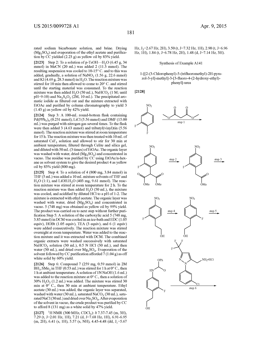 Substituted Phenylureas and Phenylamides as Vanilloid Receptor Ligands - diagram, schematic, and image 182