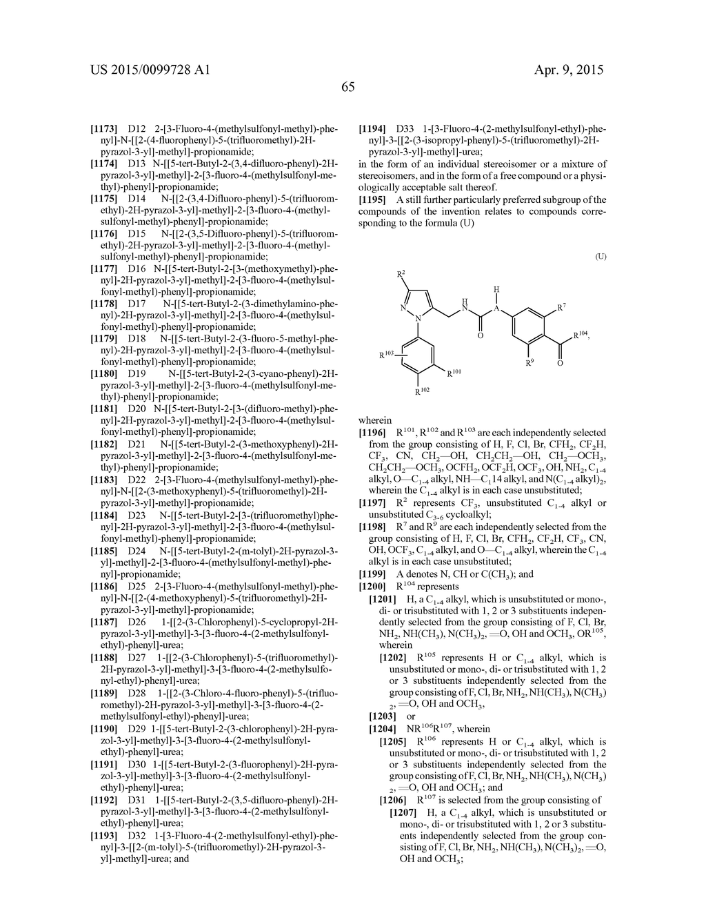 Substituted Phenylureas and Phenylamides as Vanilloid Receptor Ligands - diagram, schematic, and image 66