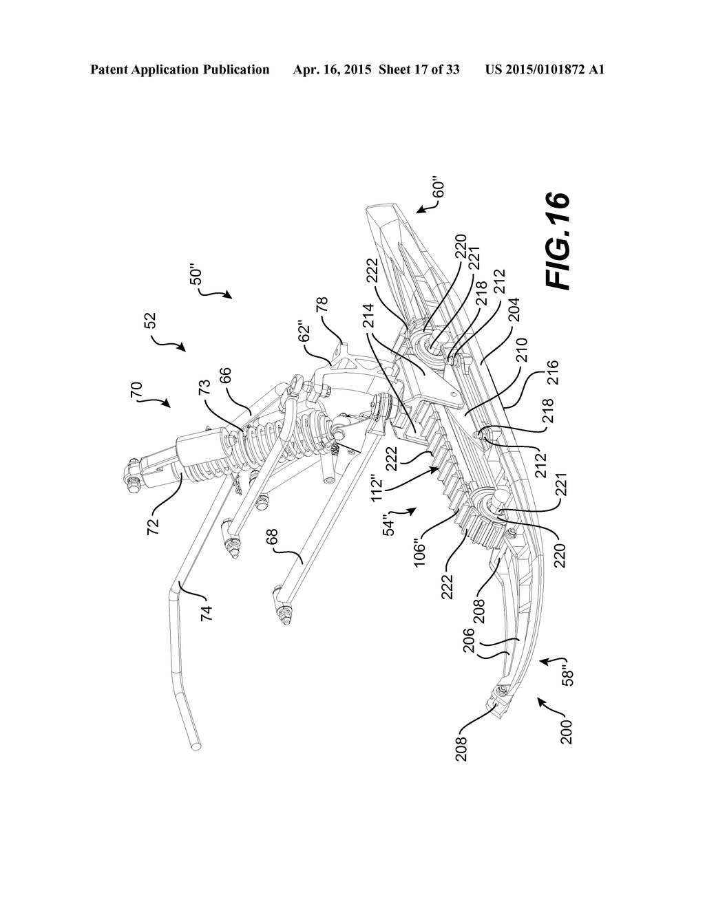 FRONT TRACK ASSEMBLY FOR A SNOWMOBILE - diagram, schematic, and image 18