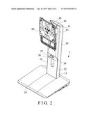 SUPPORT DEVICE FOR MONITOR OR DISPLAY diagram and image