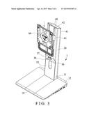 SUPPORT DEVICE FOR MONITOR OR DISPLAY diagram and image