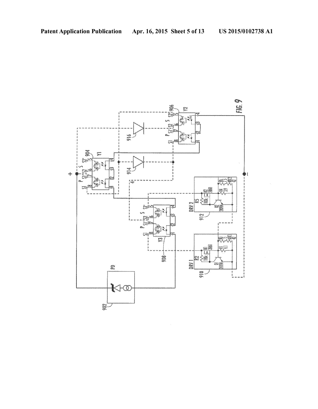 AC LED ARRAY CONFIGURATION SWITCHING CIRCUIT TRIGGERED BY SOURCE VOLTAGE     LEVEL - diagram, schematic, and image 06