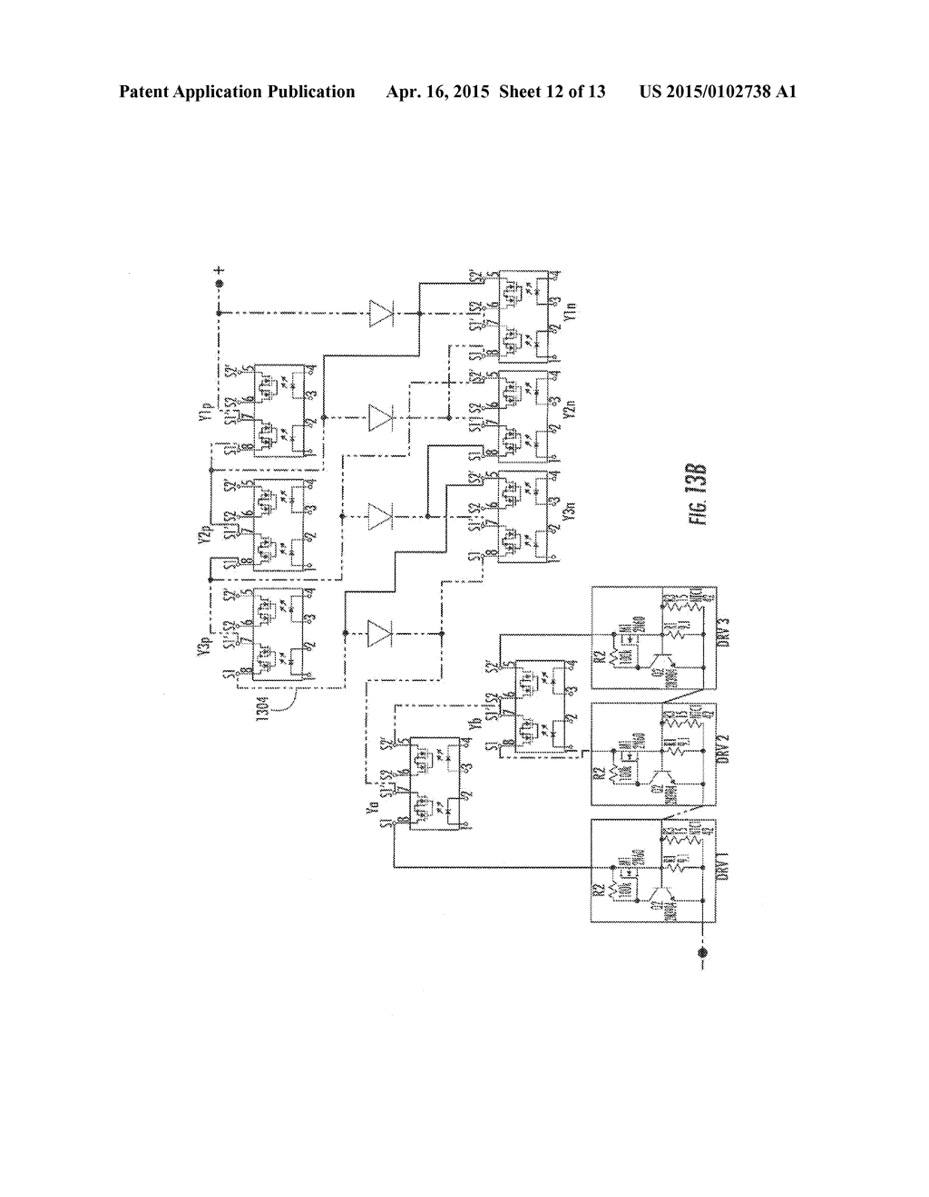 AC LED ARRAY CONFIGURATION SWITCHING CIRCUIT TRIGGERED BY SOURCE VOLTAGE     LEVEL - diagram, schematic, and image 13