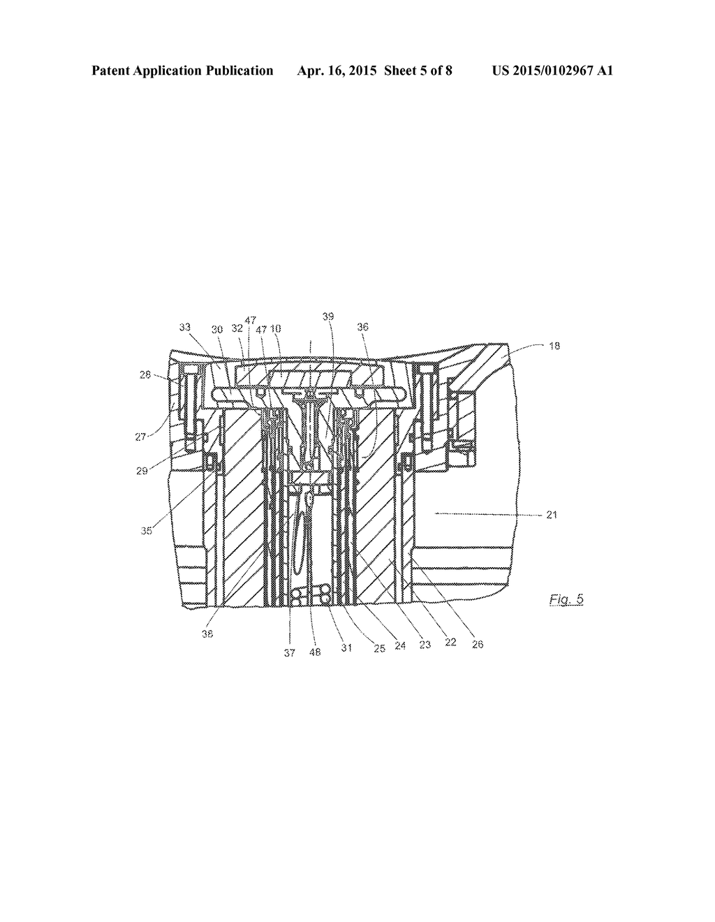 UNDERWATER ANTENNA DEVICE WITH A NON-STATIONARY ANTENNA AND UNDERWATER     VESSEL - diagram, schematic, and image 06