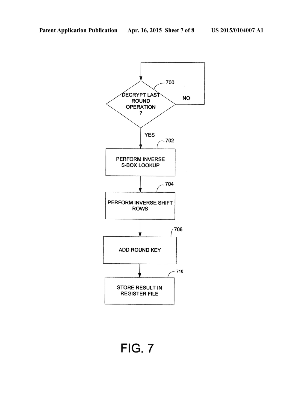 FLEXIBLE ARCHITECTURE AND INSTRUCTION FOR ADVANCED ENCRYPTION STANDARD     (AES) - diagram, schematic, and image 08