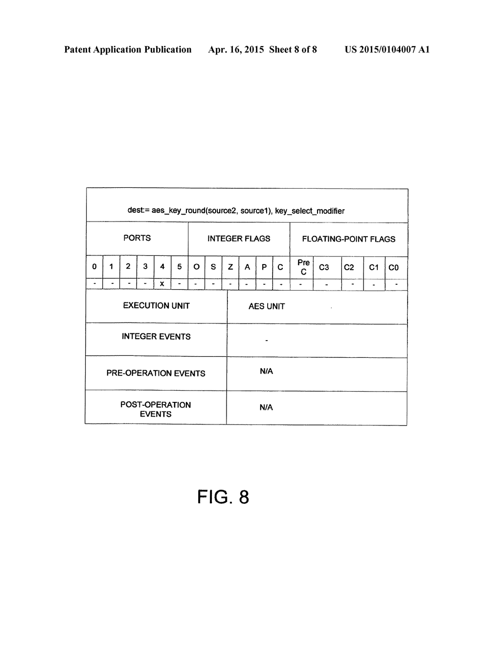 FLEXIBLE ARCHITECTURE AND INSTRUCTION FOR ADVANCED ENCRYPTION STANDARD     (AES) - diagram, schematic, and image 09