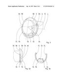 Securing element for securing an axial stop element on a shaft diagram and image