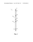 VIBRATING ARRANGEMENT FOR PRODUCING COLUMNS OF FILLING MATERIAL diagram and image