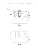 MOLDING ELEMENT COMPRISING CUTTING MEANS FOR MOLDING AND VULCANIZING A     TIRE TREAD diagram and image