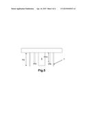 MOLDING ELEMENT COMPRISING CUTTING MEANS FOR MOLDING AND VULCANIZING A     TIRE TREAD diagram and image