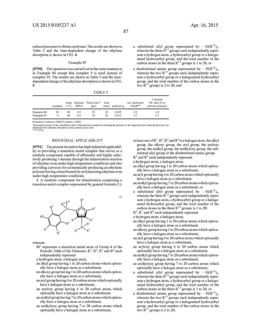 CATALYTIC COMPONENT FOR TRIMERIZATION AND TRIMERIZATION CATALYST - diagram, schematic, and image 90