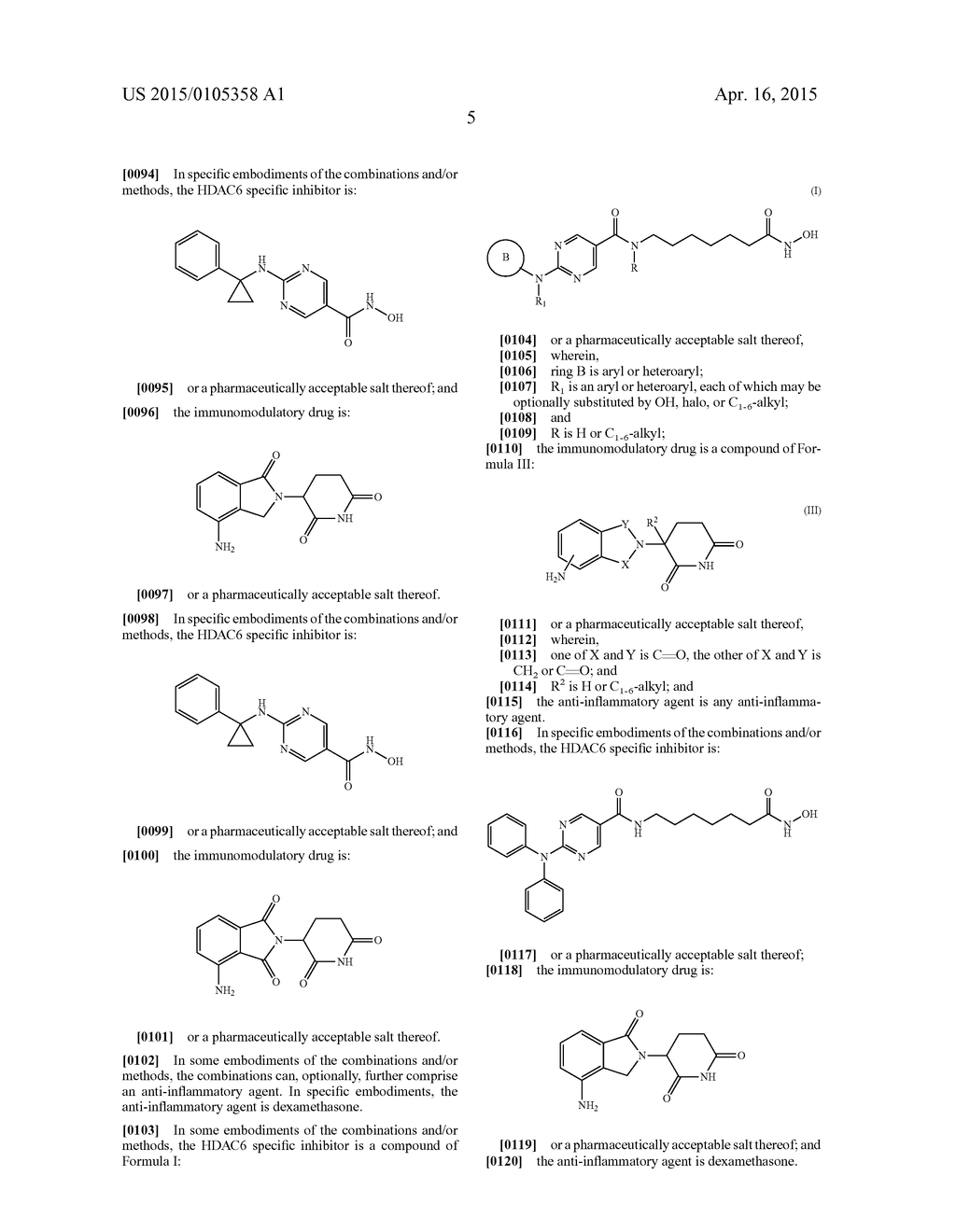 COMBINATIONS OF HISTONE DEACETYLASE INHIBITORS AND IMMUNOMODULATORY DRUGS - diagram, schematic, and image 34