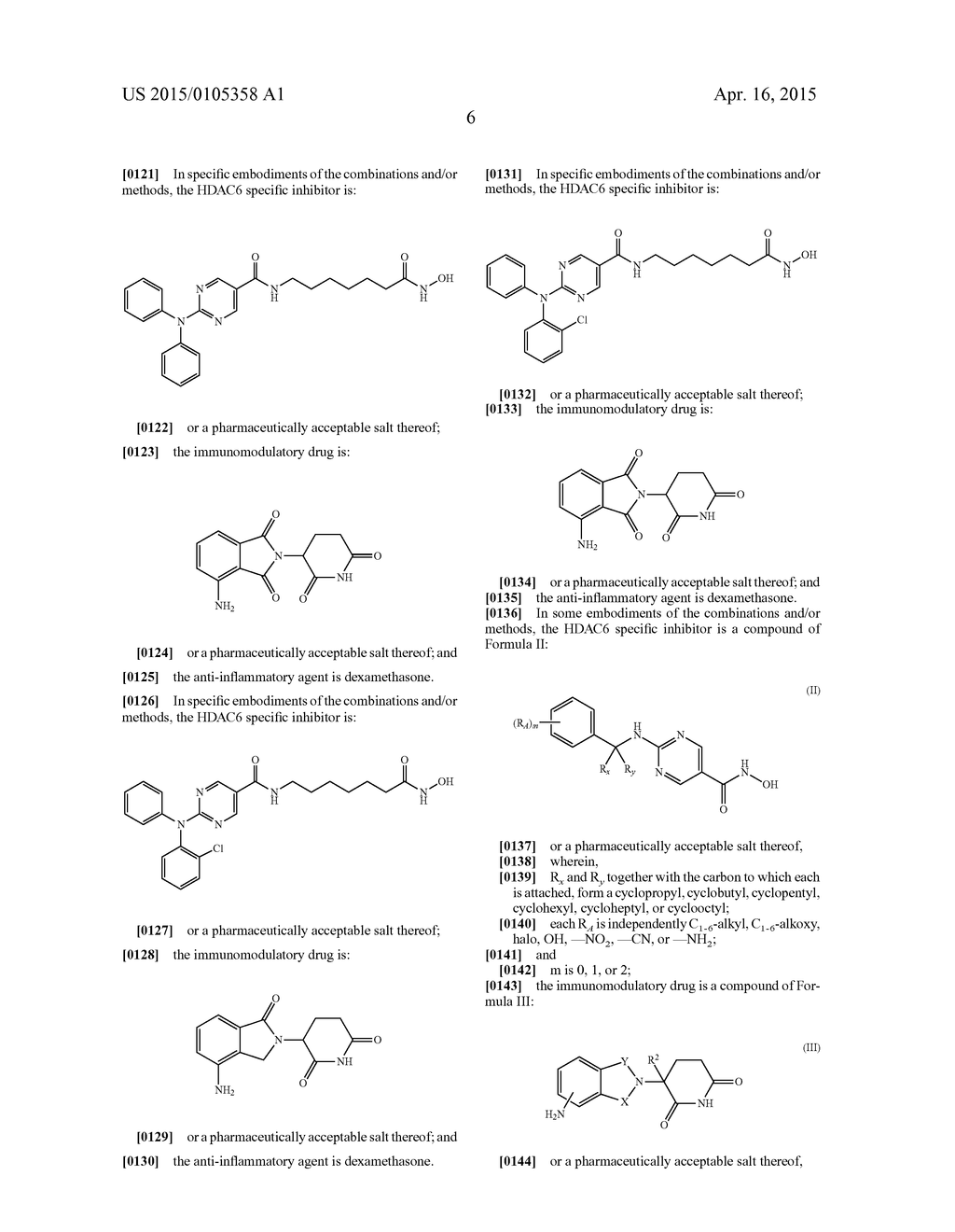 COMBINATIONS OF HISTONE DEACETYLASE INHIBITORS AND IMMUNOMODULATORY DRUGS - diagram, schematic, and image 35