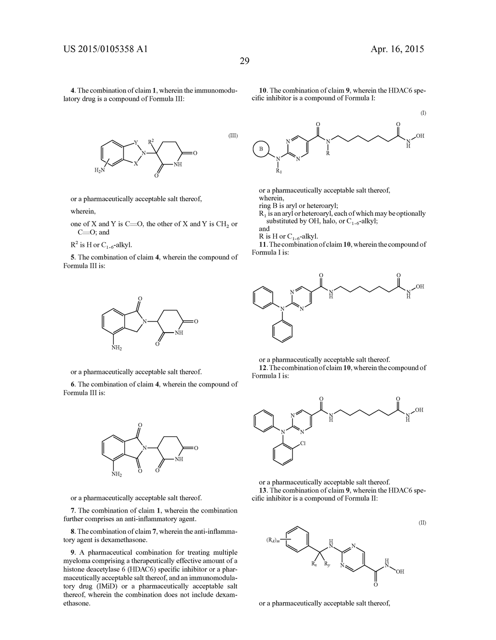 COMBINATIONS OF HISTONE DEACETYLASE INHIBITORS AND IMMUNOMODULATORY DRUGS - diagram, schematic, and image 58