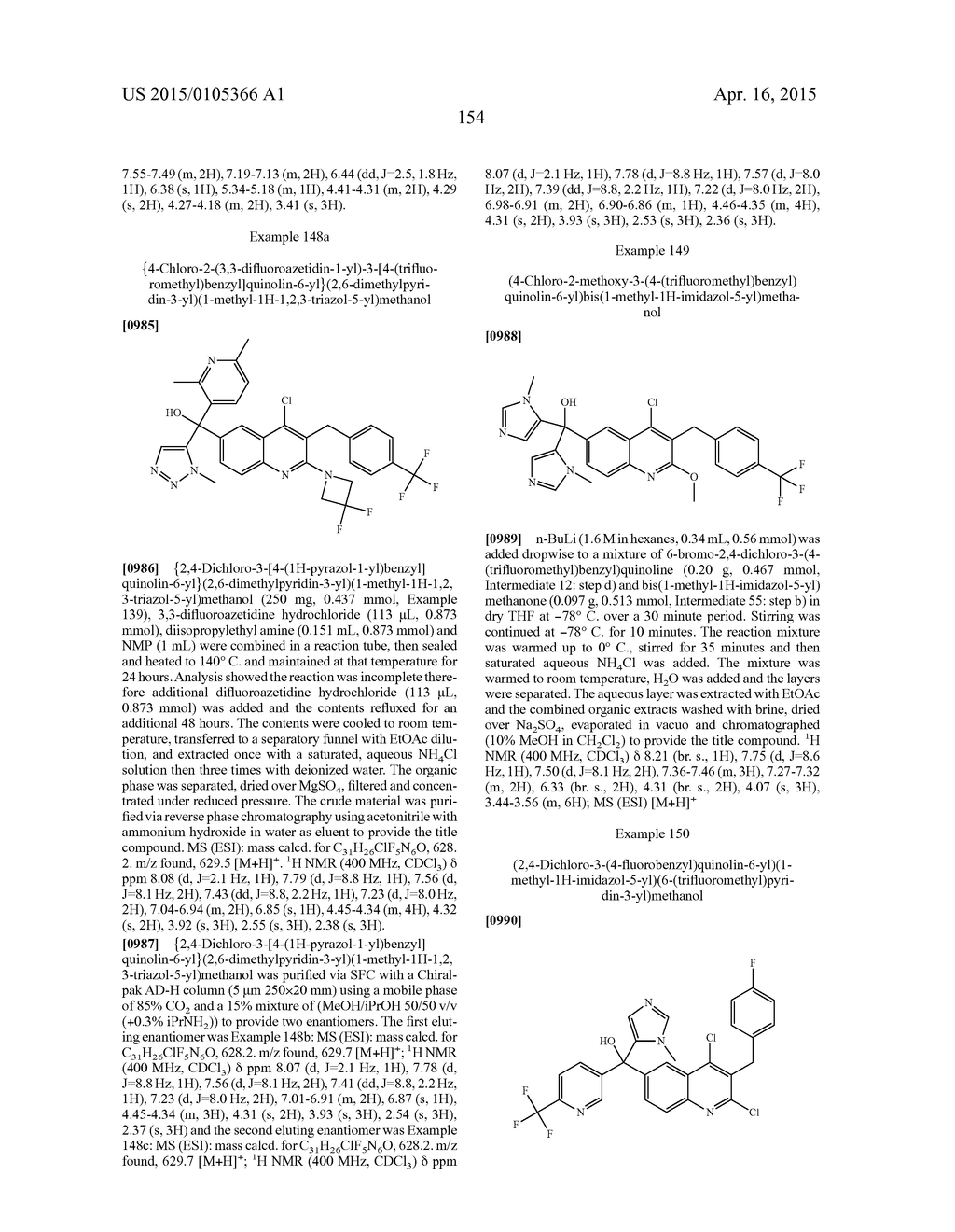 METHYLENE LINKED QUINOLINYL MODULATORS OF RORyt - diagram, schematic, and image 155