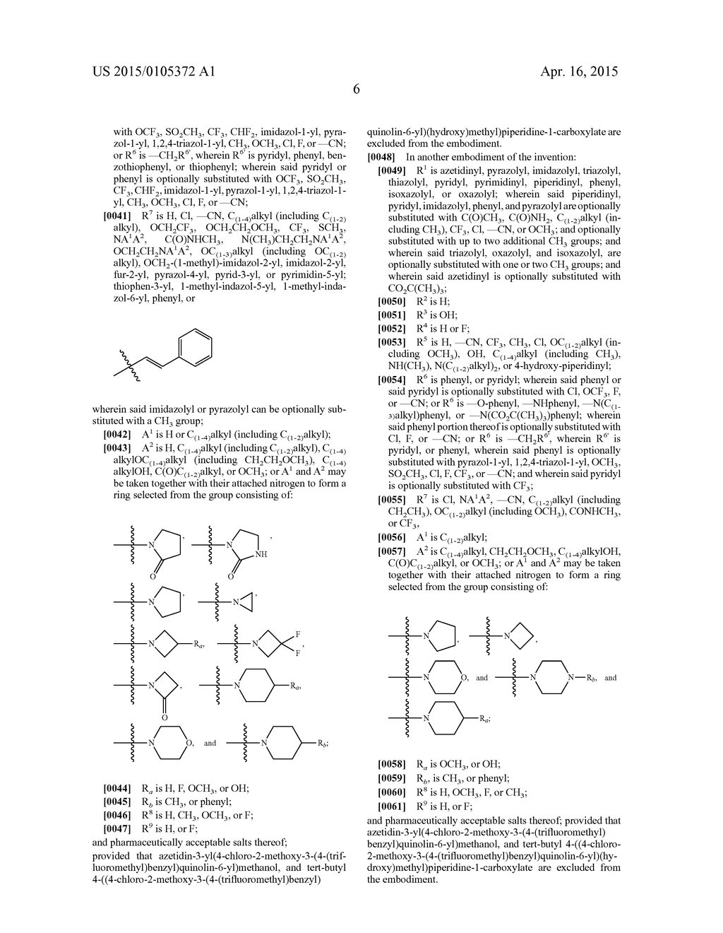 SECONDARY ALCOHOL QUINOLINYL MODULATORS OF RORyt - diagram, schematic, and image 07