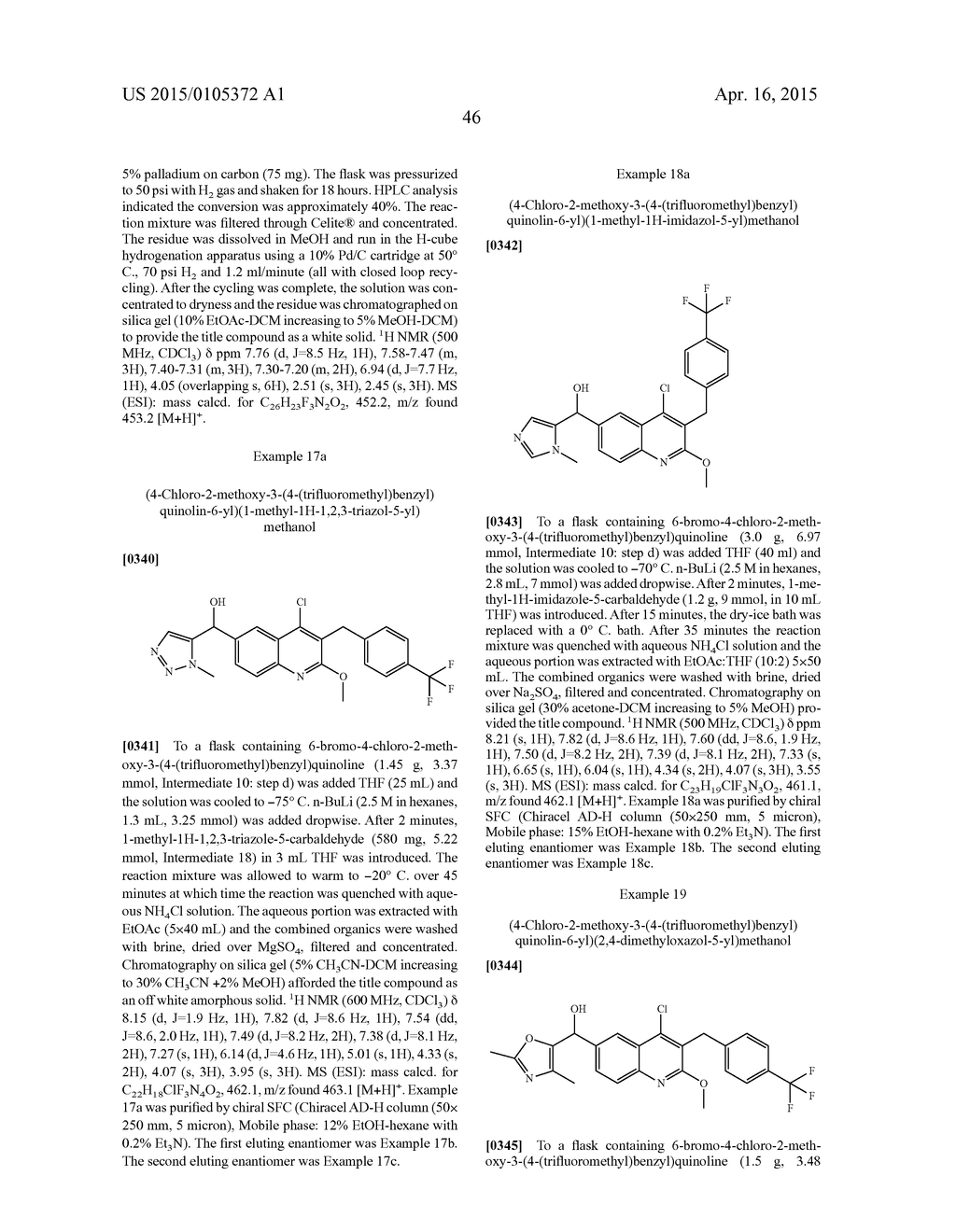 SECONDARY ALCOHOL QUINOLINYL MODULATORS OF RORyt - diagram, schematic, and image 47