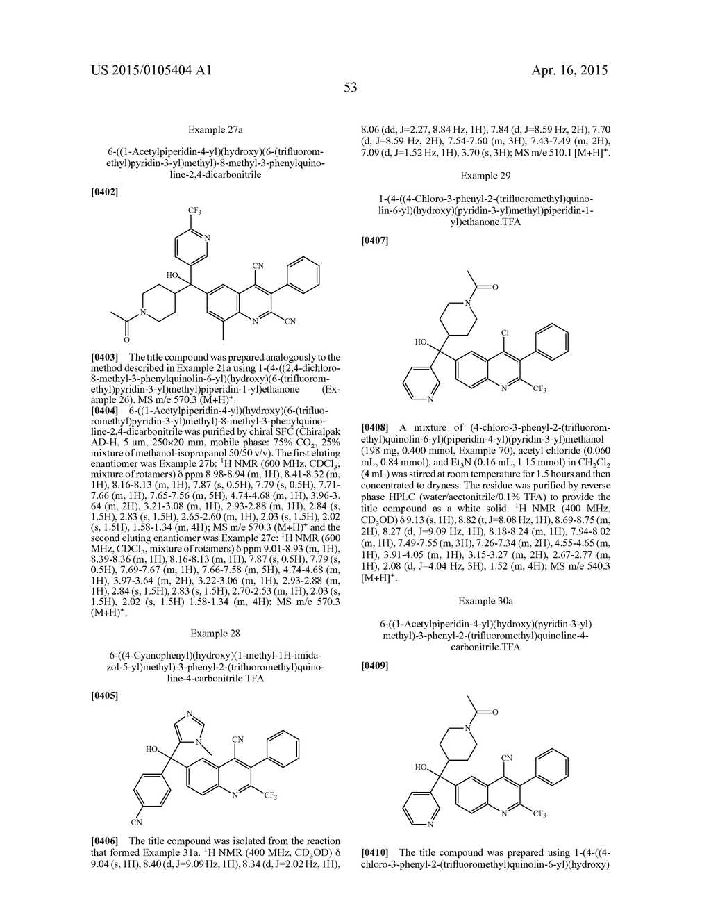 PHENYL LINKED QUINOLINYL MODULATORS OF RORyt - diagram, schematic, and image 54