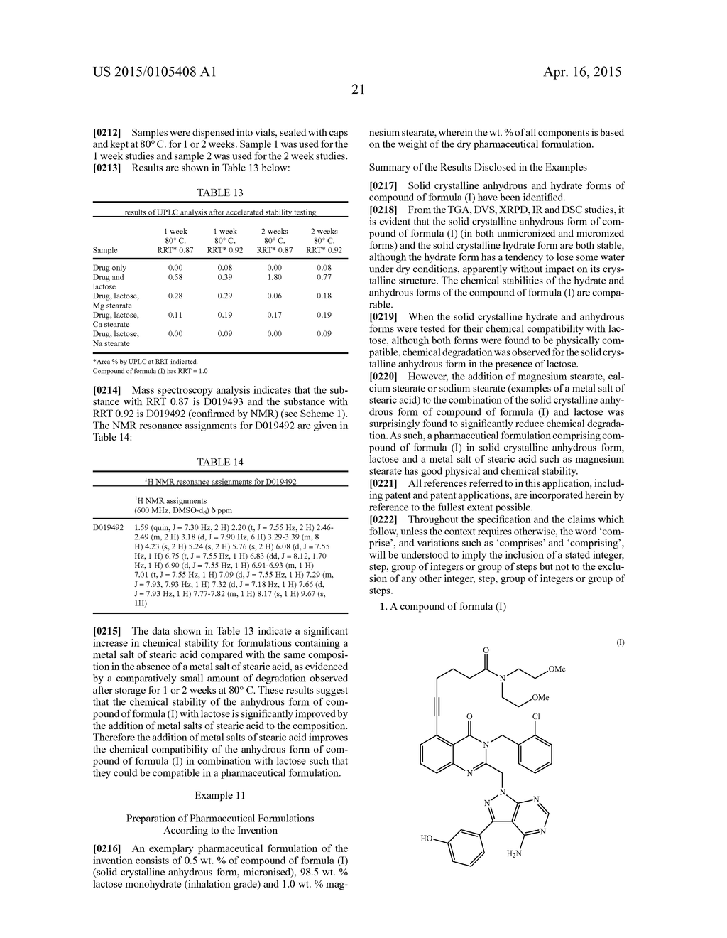 CRYSTALLINE Pl3 KINASE INHIBITORS - diagram, schematic, and image 41