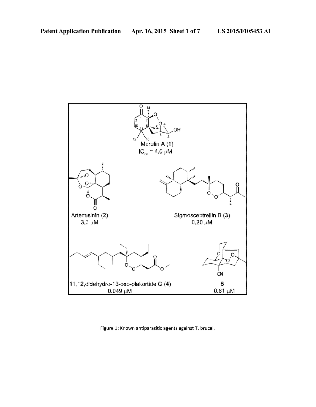 Methods for making and using novel semi-synthetic small molecules for the     treatment parasitic disease - diagram, schematic, and image 02