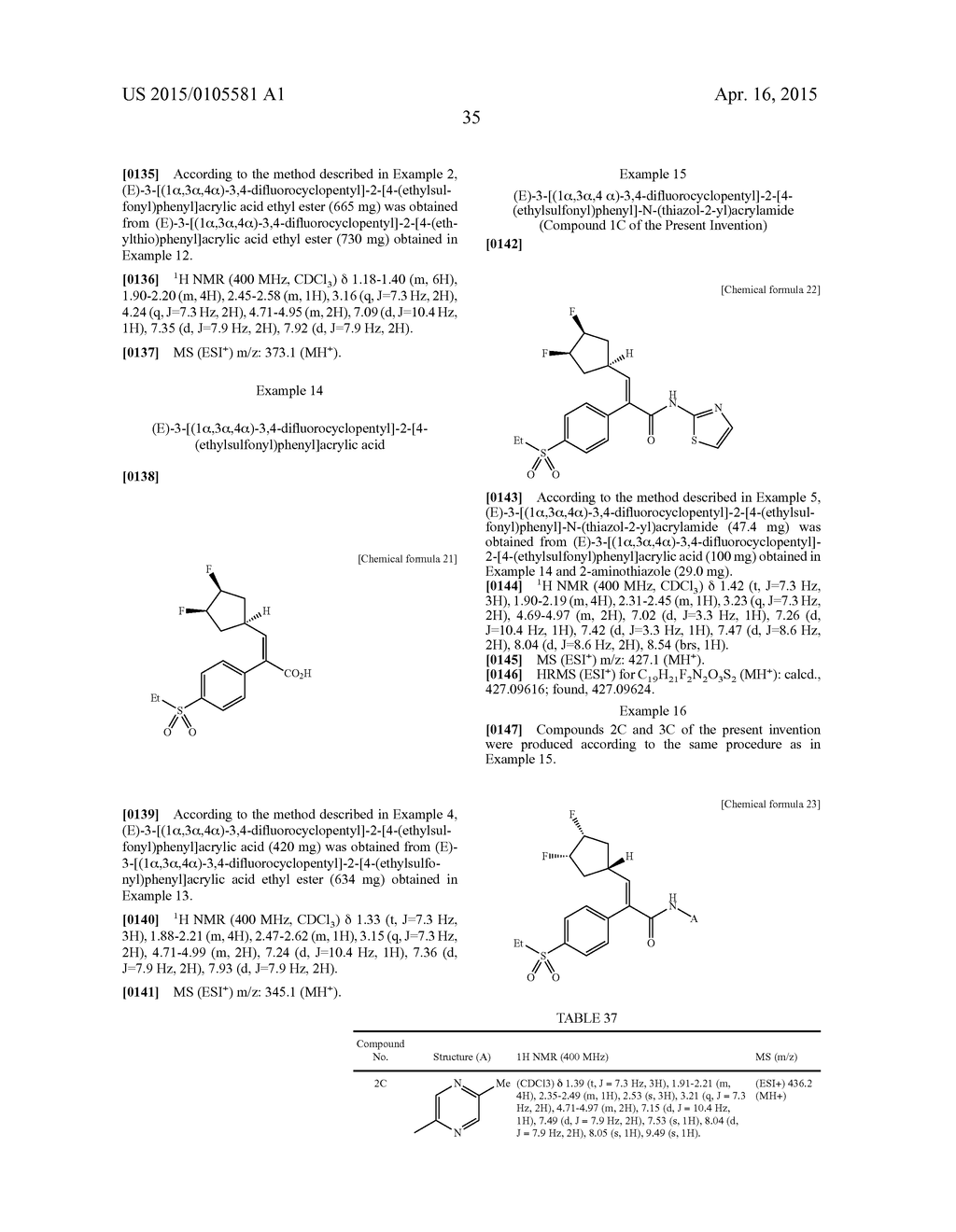 CYCLOPENTYLACRYLAMIDE DERIVATIVE - diagram, schematic, and image 36