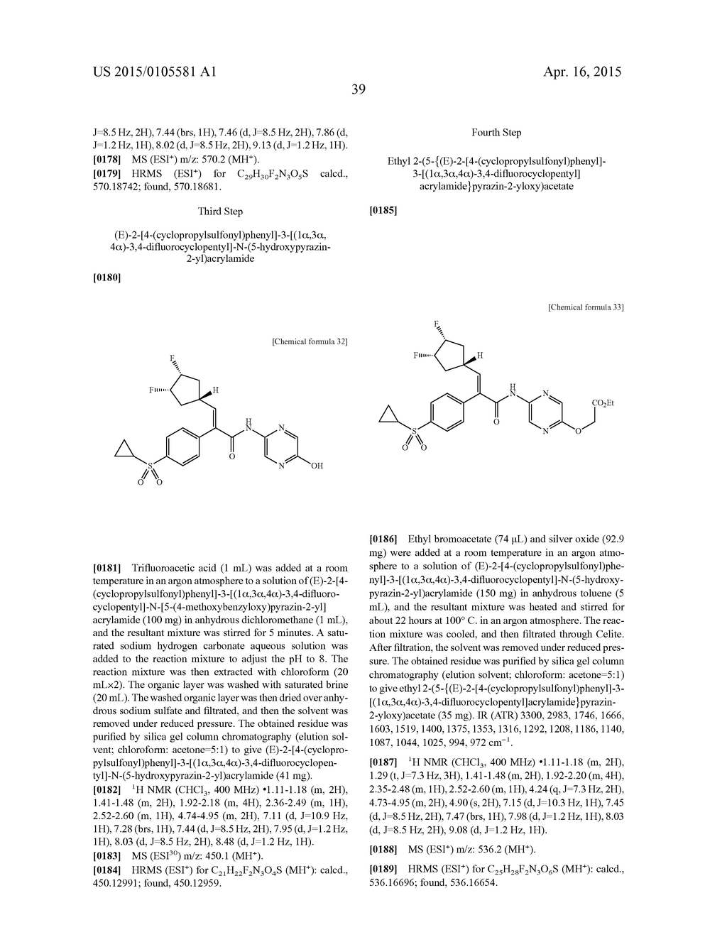 CYCLOPENTYLACRYLAMIDE DERIVATIVE - diagram, schematic, and image 40