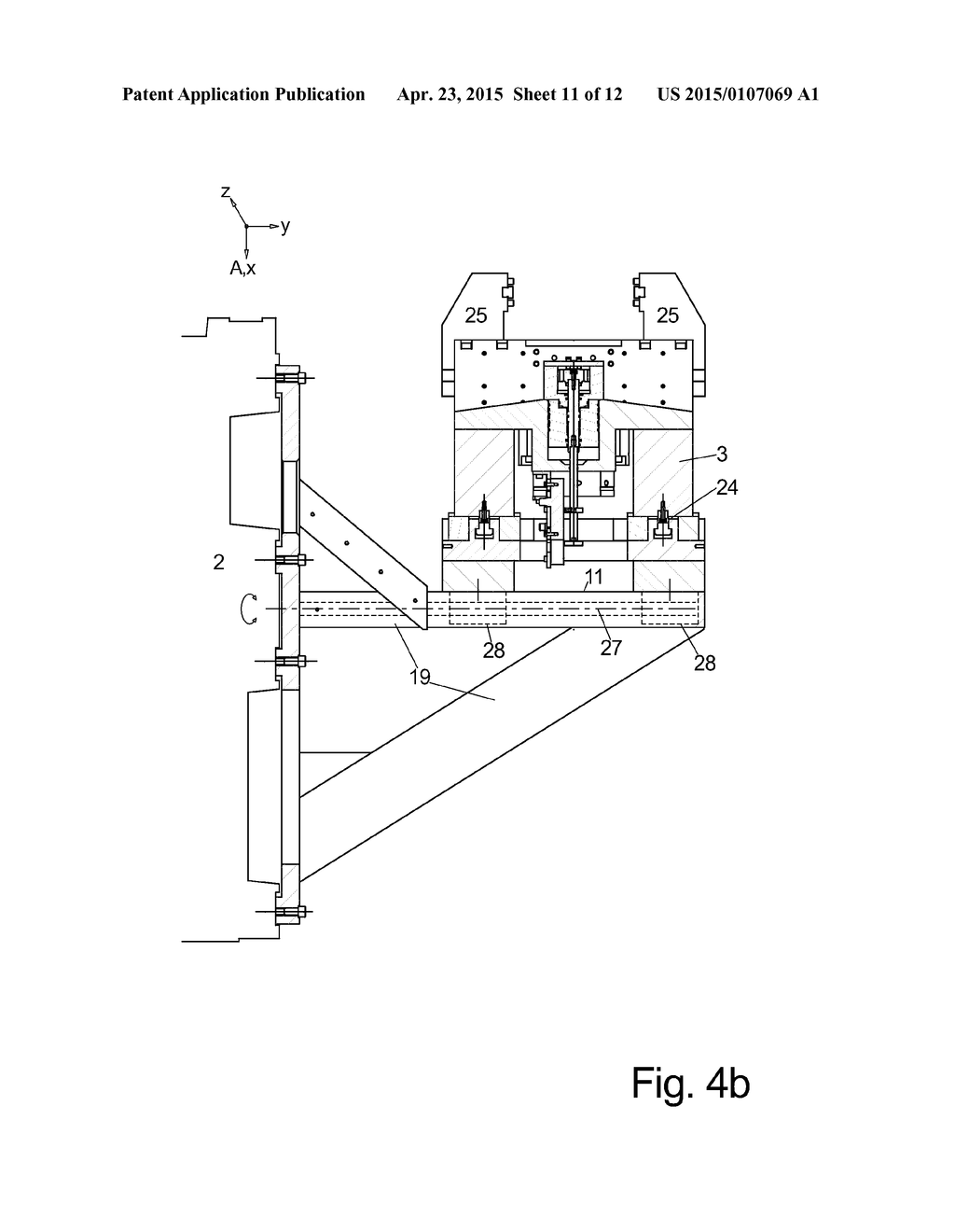 METHOD FOR END MACHINING AND MACHINE FOR THE METHOD - diagram, schematic, and image 12