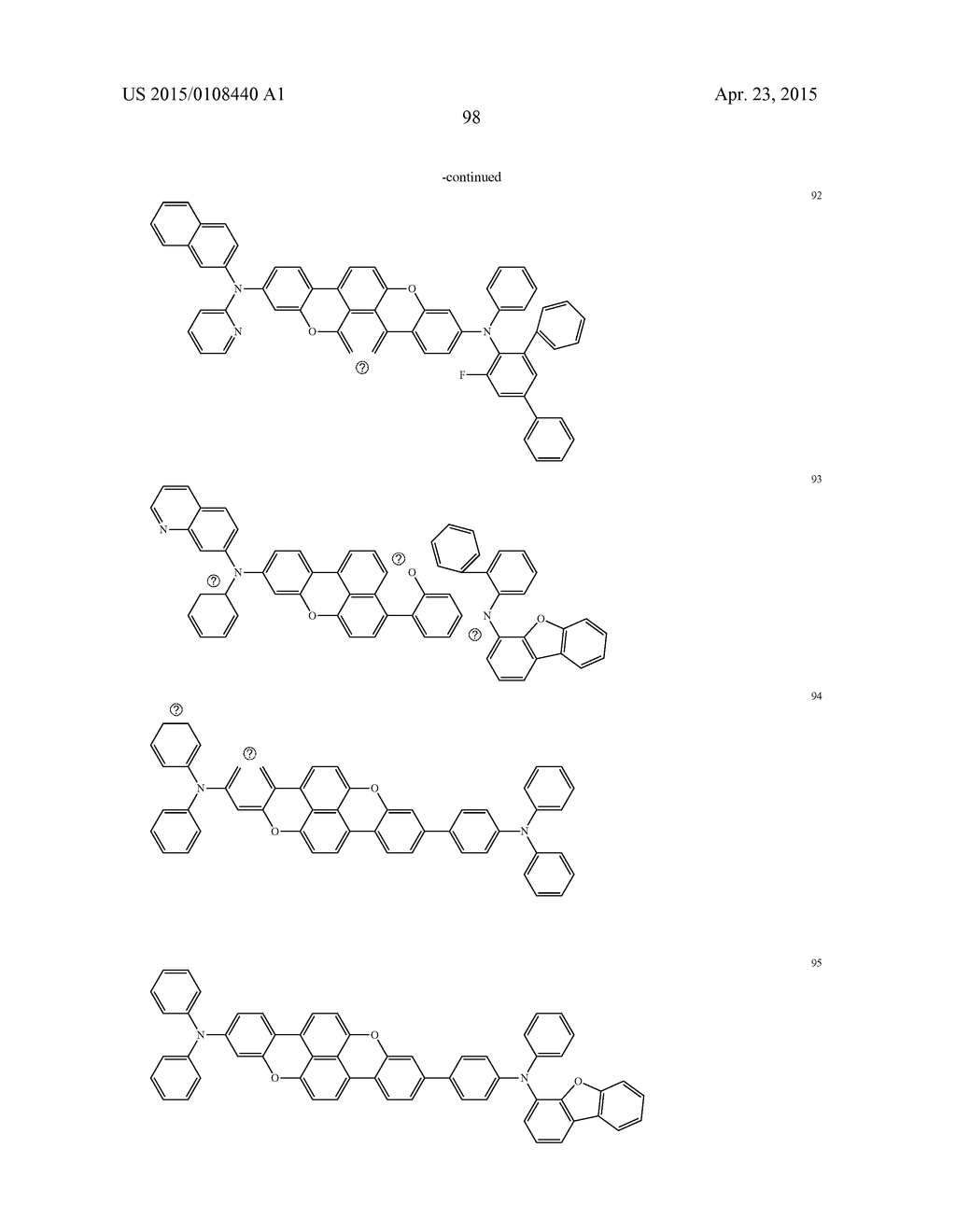 CONDENSED CYCLIC COMPOUND AND ORGANIC LIGHT EMITTING DEVICE INCLUDING THE     SAME - diagram, schematic, and image 100