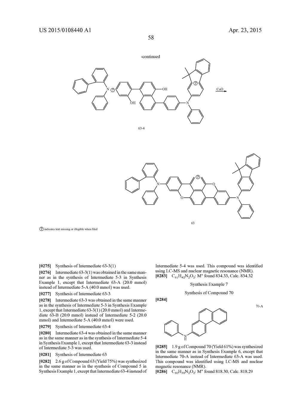 CONDENSED CYCLIC COMPOUND AND ORGANIC LIGHT EMITTING DEVICE INCLUDING THE     SAME - diagram, schematic, and image 60