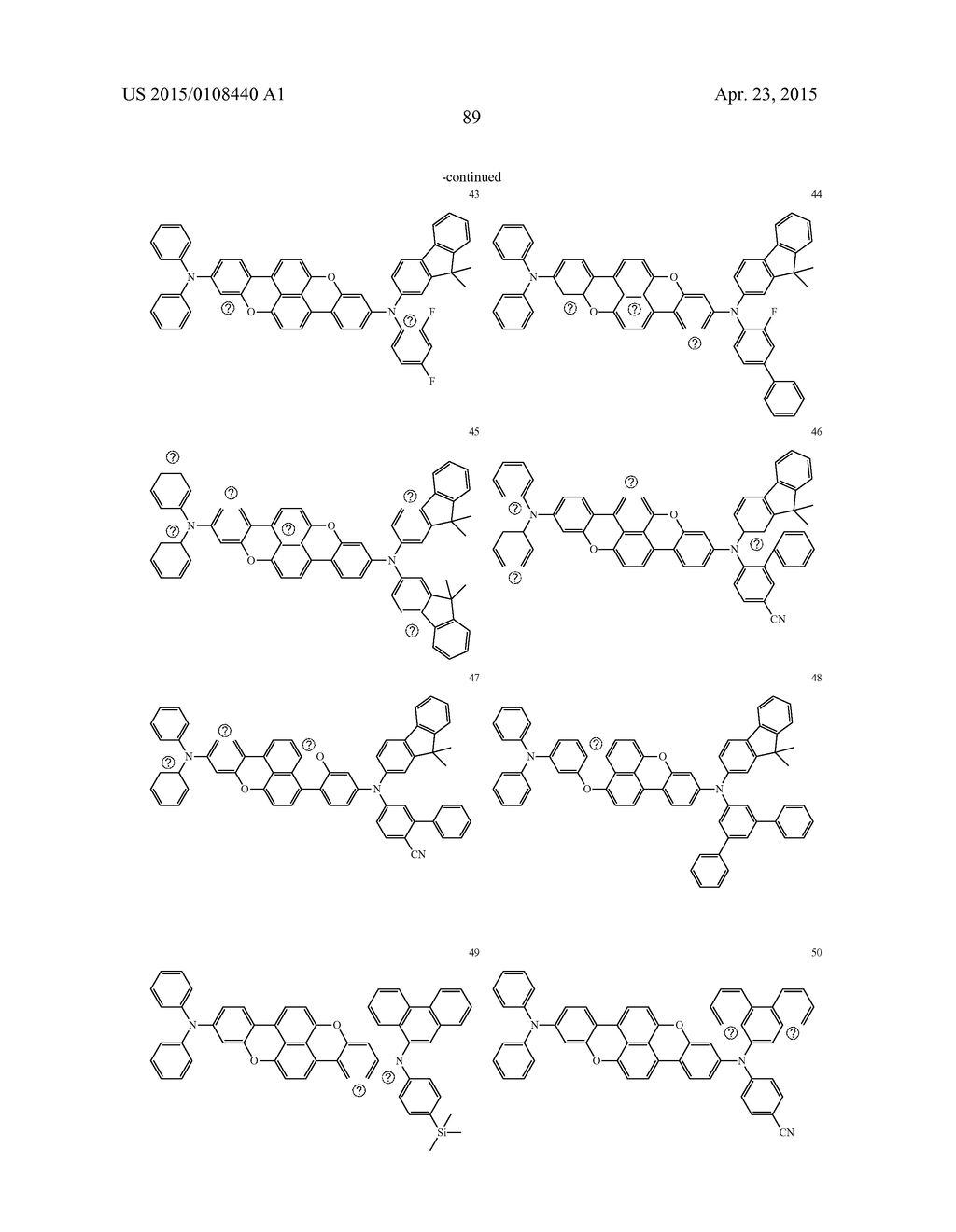 CONDENSED CYCLIC COMPOUND AND ORGANIC LIGHT EMITTING DEVICE INCLUDING THE     SAME - diagram, schematic, and image 91