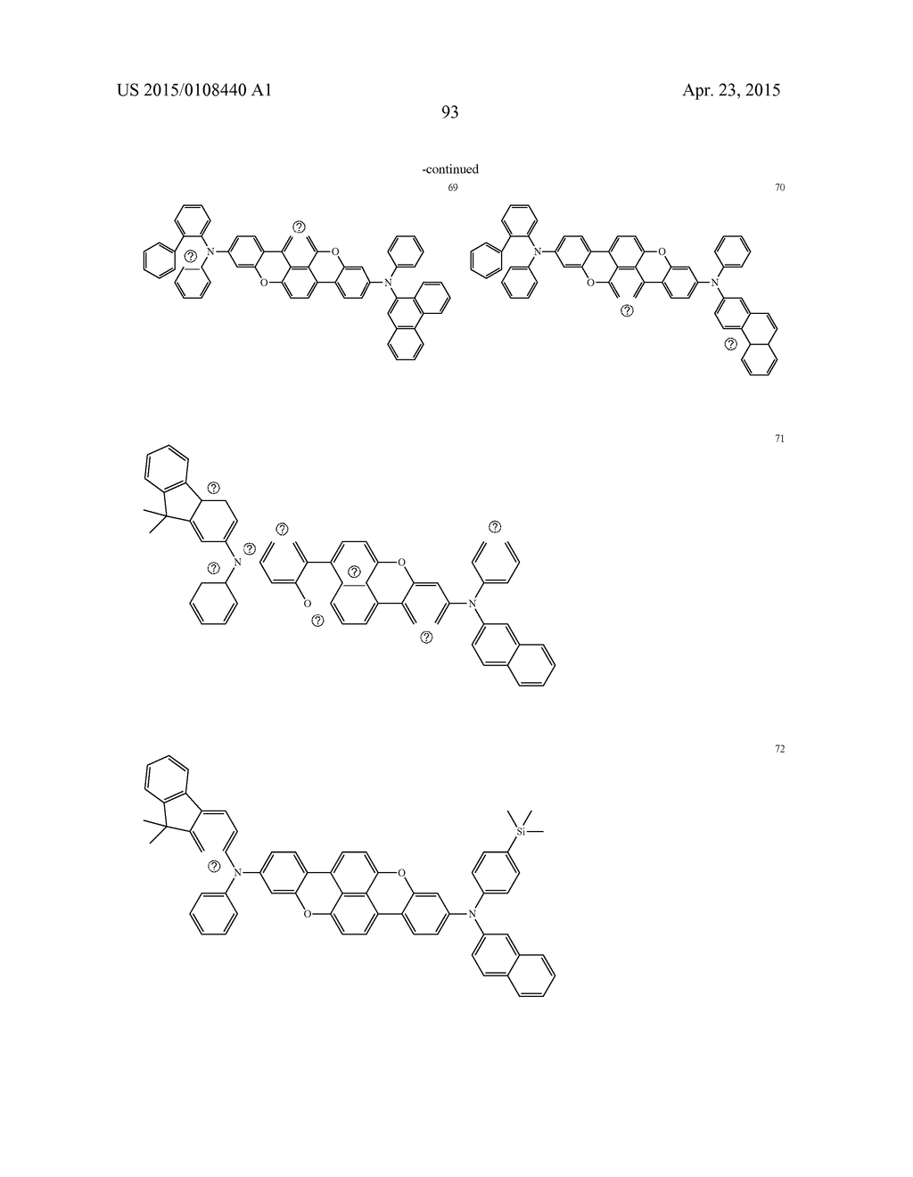 CONDENSED CYCLIC COMPOUND AND ORGANIC LIGHT EMITTING DEVICE INCLUDING THE     SAME - diagram, schematic, and image 95