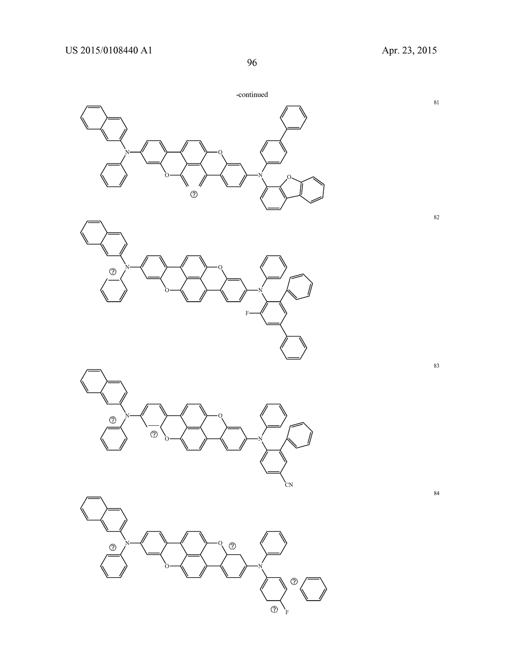 CONDENSED CYCLIC COMPOUND AND ORGANIC LIGHT EMITTING DEVICE INCLUDING THE     SAME - diagram, schematic, and image 98
