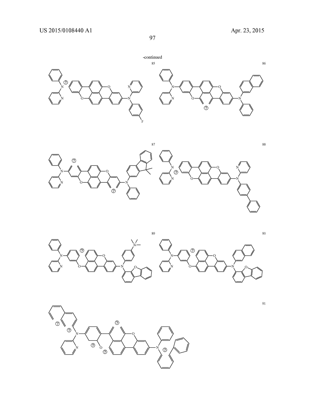 CONDENSED CYCLIC COMPOUND AND ORGANIC LIGHT EMITTING DEVICE INCLUDING THE     SAME - diagram, schematic, and image 99